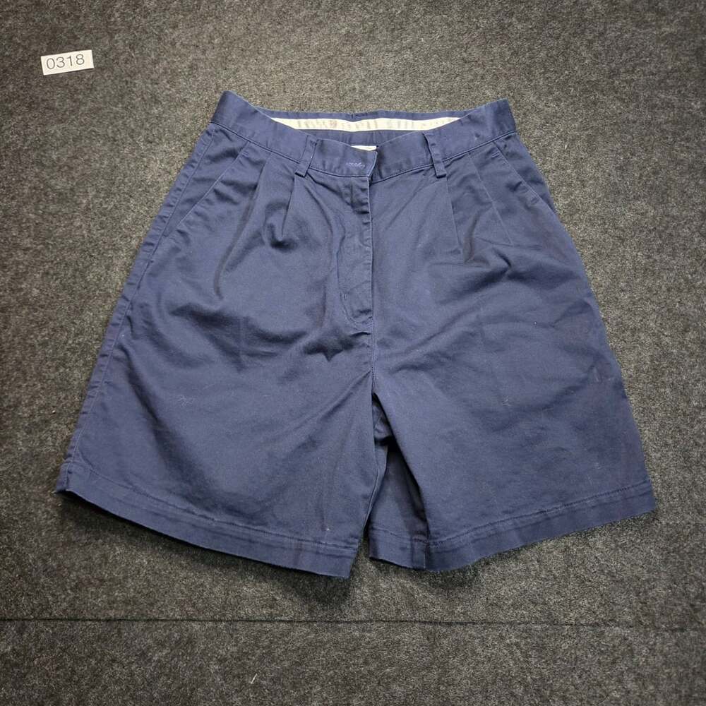 Nike Golf Pleated Chino Shorts Size 6 Blue Cotton